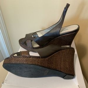vintage Spiegel wedges genuine leather